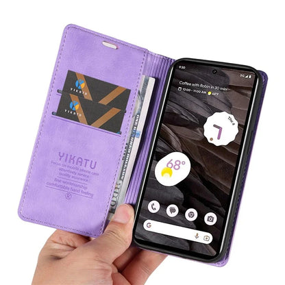 YIKATU YK-006 For Google Pixel 7a Case Protective Leather Wallet Phone Cover