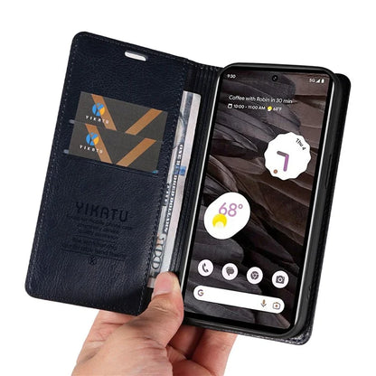 YIKATU YK-006 For Google Pixel 7a Case Protective Leather Wallet Phone Cover