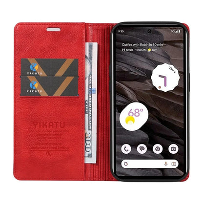 YIKATU YK-006 For Google Pixel 7a Case Protective Leather Wallet Phone Cover