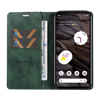 YIKATU YK-006 For Google Pixel 7a Case Protective Leather Wallet Phone Cover