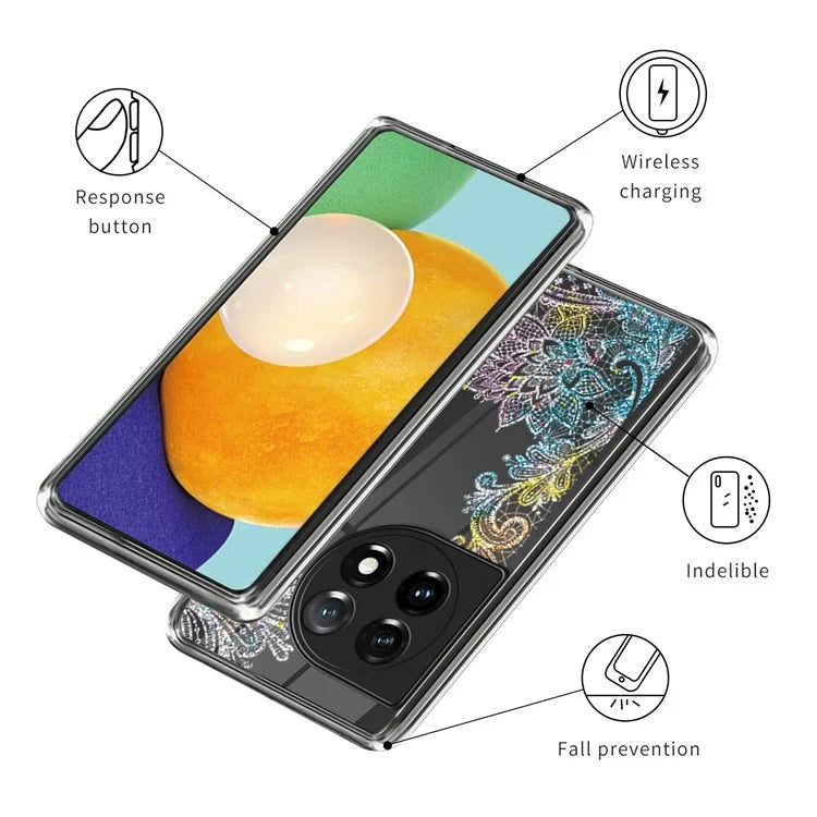 For OnePlus Ace 3 5G / 12R 5G TPU Case Pattern Printing Protective Phone Cover