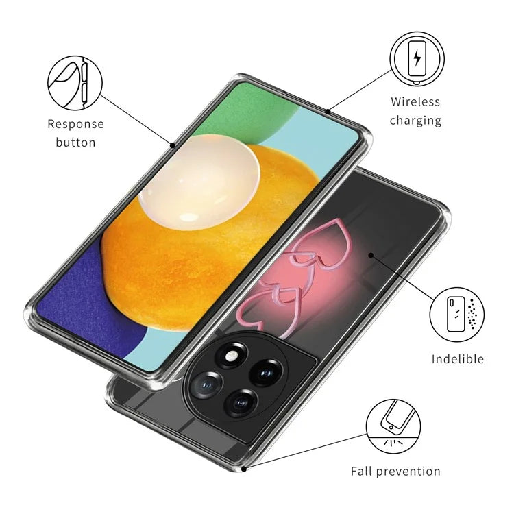 For OnePlus Ace 3 5G / 12R 5G Case Pattern Printing Drop-proof TPU Protective Shell