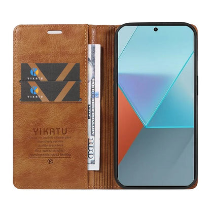 YIKATU YK-006 For Xiaomi Redmi Note 13 Pro 5G / Poco X6 5G Cell Phone Cases Magnetic Flip Wallet Cover