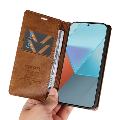 YIKATU YK-006 For Xiaomi Redmi Note 13 Pro 5G / Poco X6 5G Cell Phone Cases Magnetic Flip Wallet Cover