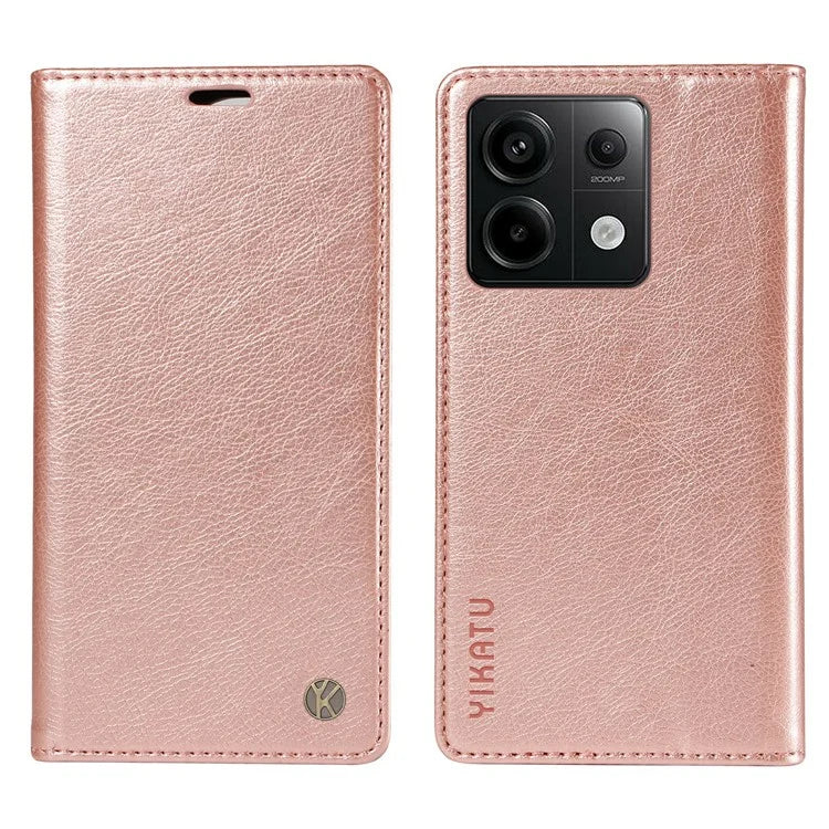 YIKATU YK-006 For Xiaomi Redmi Note 13 Pro 5G / Poco X6 5G Cell Phone Cases Magnetic Flip Wallet Cover