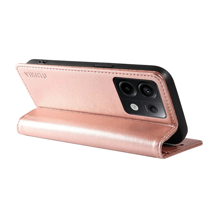 YIKATU YK-006 For Xiaomi Redmi Note 13 Pro 5G / Poco X6 5G Cell Phone Cases Magnetic Flip Wallet Cover