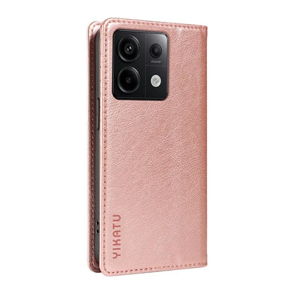 YIKATU YK-006 For Xiaomi Redmi Note 13 Pro 5G / Poco X6 5G Cell Phone Cases Magnetic Flip Wallet Cover