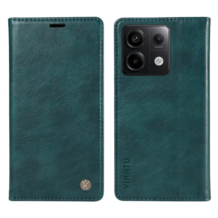 YIKATU YK-006 For Xiaomi Redmi Note 13 Pro 5G / Poco X6 5G Cell Phone Cases Magnetic Flip Wallet Cover