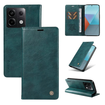 YIKATU YK-006 For Xiaomi Redmi Note 13 Pro 5G / Poco X6 5G Cell Phone Cases Magnetic Flip Wallet Cover