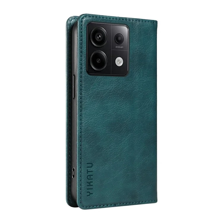 YIKATU YK-006 For Xiaomi Redmi Note 13 Pro 5G / Poco X6 5G Cell Phone Cases Magnetic Flip Wallet Cover