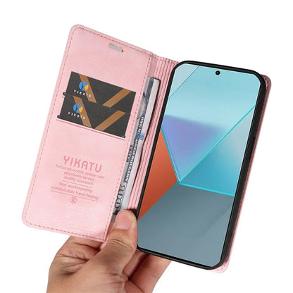 YIKATU YK-006 For Xiaomi Redmi Note 13 Pro 5G / Poco X6 5G Cell Phone Cases Magnetic Flip Wallet Cover