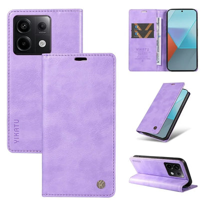 YIKATU YK-006 For Xiaomi Redmi Note 13 Pro 5G / Poco X6 5G Cell Phone Cases Magnetic Flip Wallet Cover
