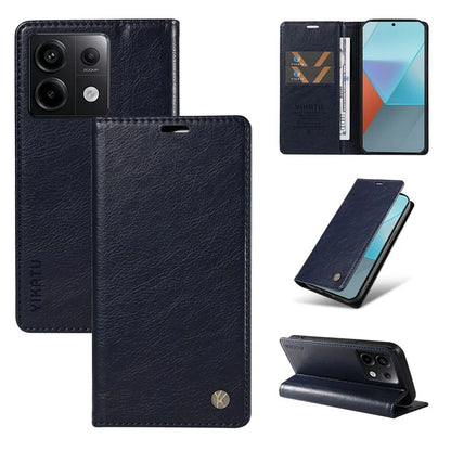 YIKATU YK-006 For Xiaomi Redmi Note 13 Pro 5G / Poco X6 5G Cell Phone Cases Magnetic Flip Wallet Cover