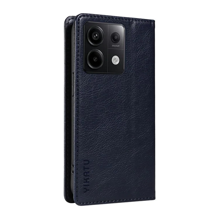 YIKATU YK-006 For Xiaomi Redmi Note 13 Pro 5G / Poco X6 5G Cell Phone Cases Magnetic Flip Wallet Cover