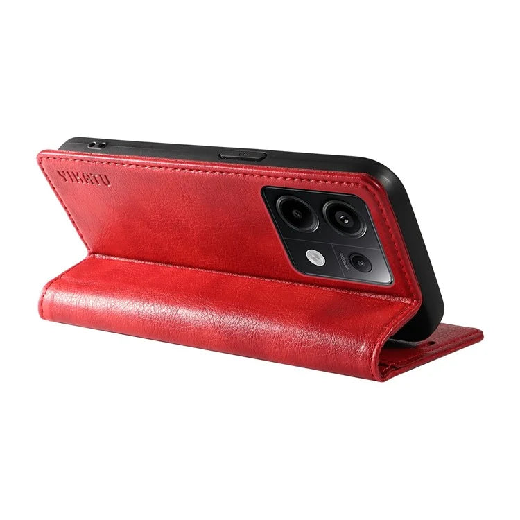 YIKATU YK-006 For Xiaomi Redmi Note 13 Pro 5G / Poco X6 5G Cell Phone Cases Magnetic Flip Wallet Cover