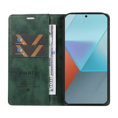 YIKATU YK-006 For Xiaomi Redmi Note 13 Pro 5G / Poco X6 5G Cell Phone Cases Magnetic Flip Wallet Cover