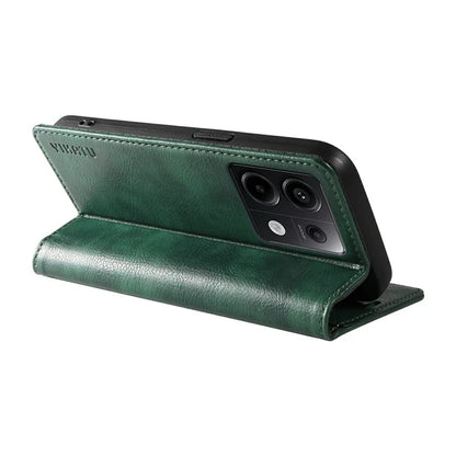 YIKATU YK-006 For Xiaomi Redmi Note 13 Pro 5G / Poco X6 5G Cell Phone Cases Magnetic Flip Wallet Cover