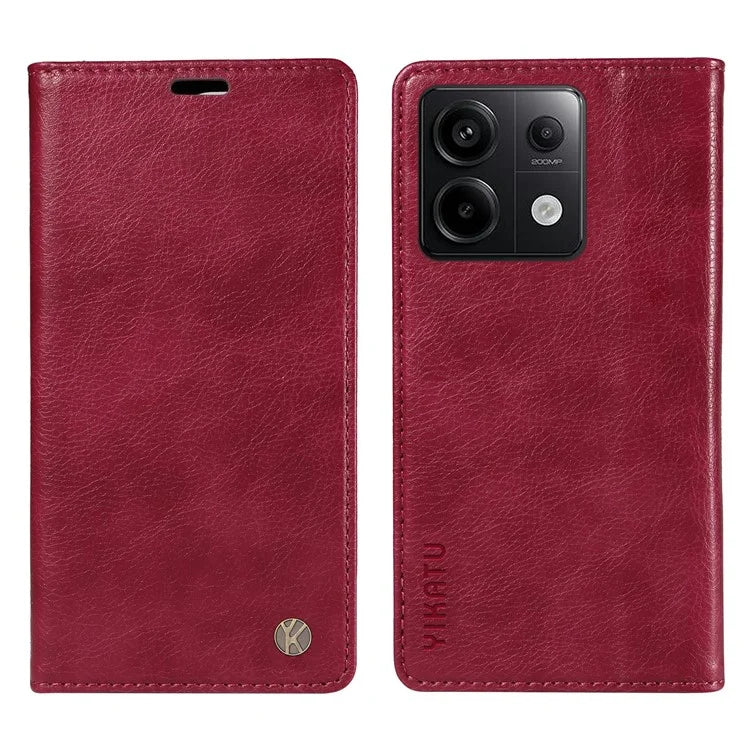 YIKATU YK-006 For Xiaomi Redmi Note 13 Pro 5G / Poco X6 5G Cell Phone Cases Magnetic Flip Wallet Cover