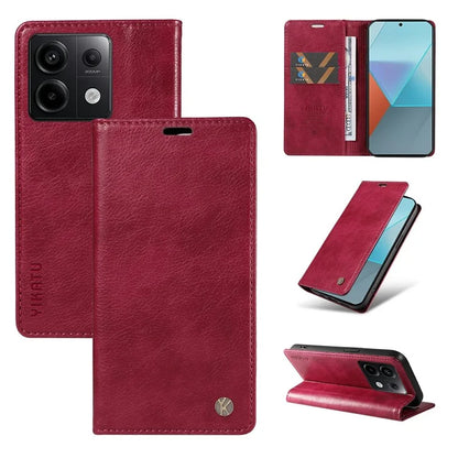 YIKATU YK-006 For Xiaomi Redmi Note 13 Pro 5G / Poco X6 5G Cell Phone Cases Magnetic Flip Wallet Cover