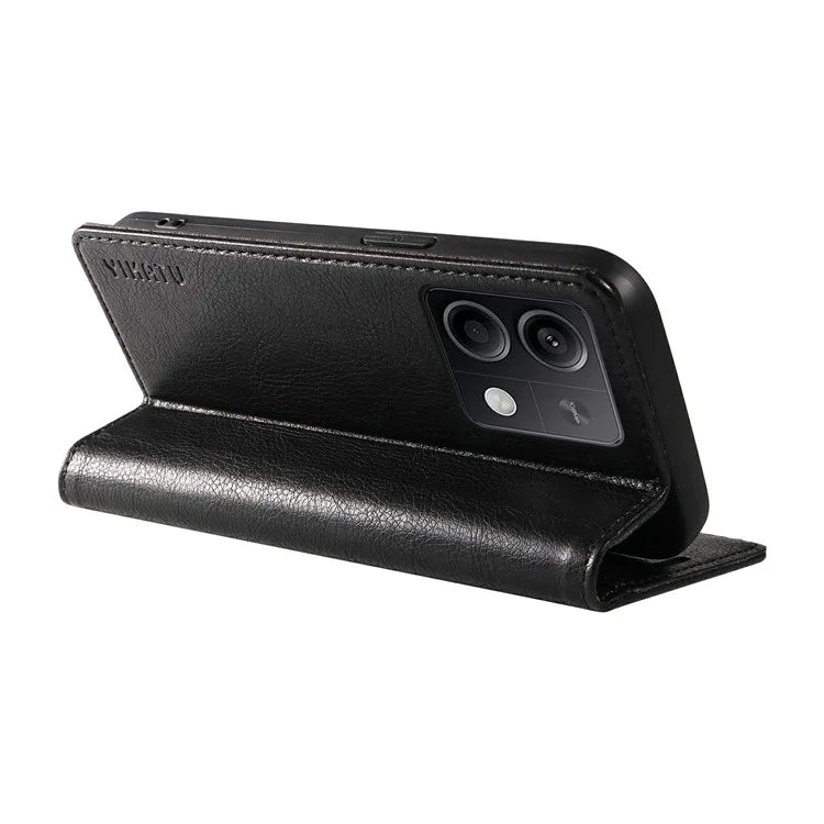 YIKATU YK-006 For Xiaomi Redmi Note 13 5G Case Litchi Texture Leather Wallet Phone Cover
