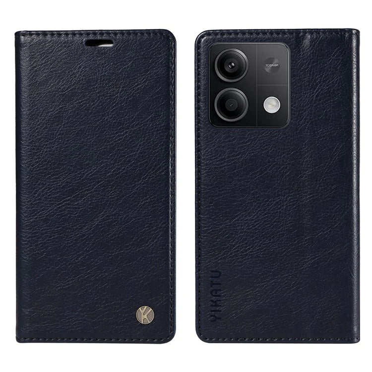 YIKATU YK-006 For Xiaomi Redmi Note 13 5G Case Litchi Texture Leather Wallet Phone Cover