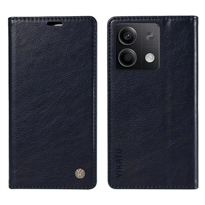 YIKATU YK-006 For Xiaomi Redmi Note 13 5G Case Litchi Texture Leather Wallet Phone Cover