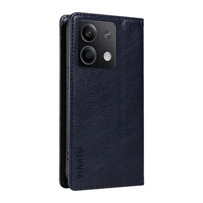 YIKATU YK-006 For Xiaomi Redmi Note 13 5G Case Litchi Texture Leather Wallet Phone Cover