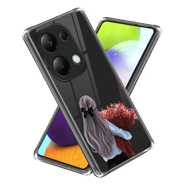 For Xiaomi Redmi Note 13 Pro 4G / Poco M6 Pro 4G Case Pattern Printing Anti-fall TPU Smart Phone Cover