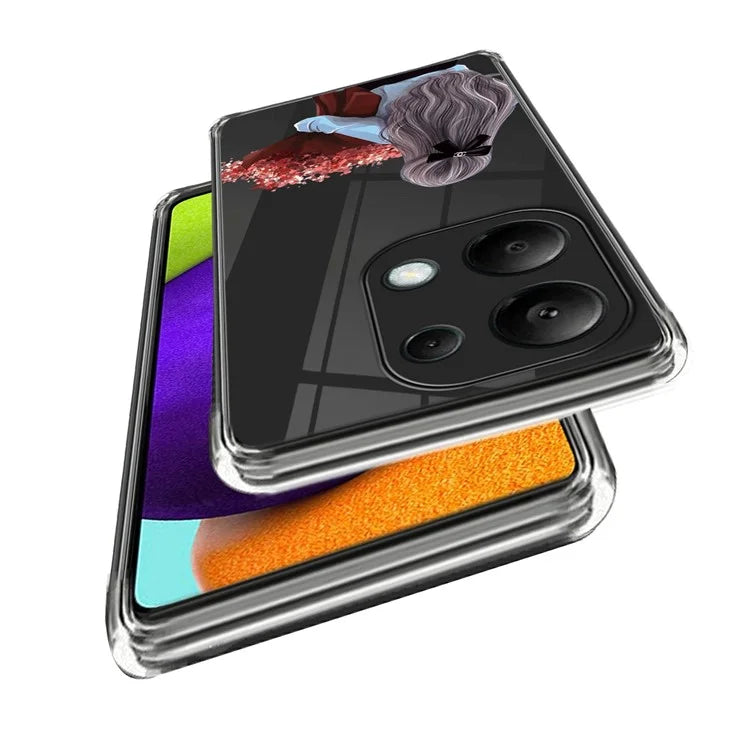 For Xiaomi Redmi Note 13 Pro 4G / Poco M6 Pro 4G Case Pattern Printing Anti-fall TPU Smart Phone Cover