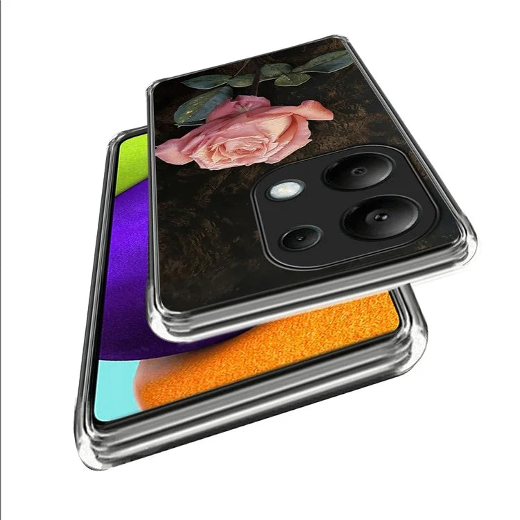 For Xiaomi Redmi Note 13 Pro 4G / Poco M6 Pro 4G Case Pattern Printing Anti-fall TPU Smart Phone Cover