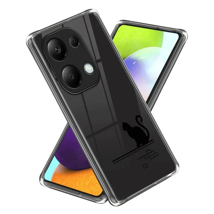 For Xiaomi Redmi Note 13 Pro 4G / Poco M6 Pro 4G Case Pattern Printing Anti-fall TPU Smart Phone Cover