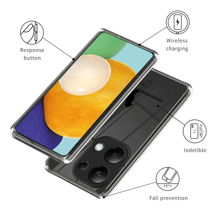 For Xiaomi Redmi Note 13 Pro 4G / Poco M6 Pro 4G Case Pattern Printing Anti-fall TPU Smart Phone Cover