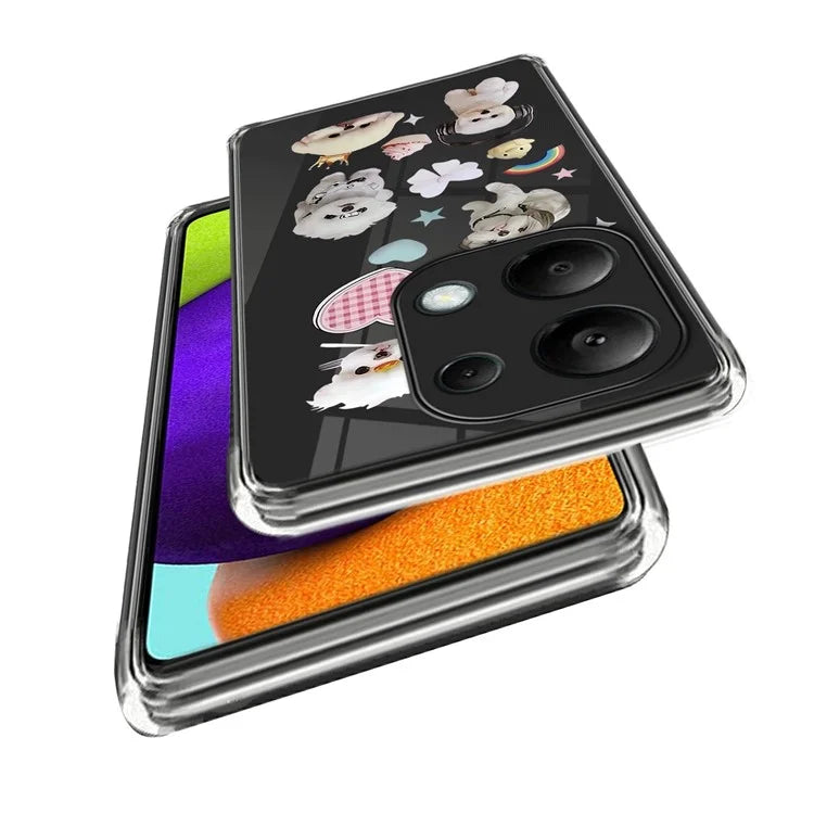 For Xiaomi Redmi Note 13 Pro 4G / Poco M6 Pro 4G Case Pattern Printing Anti-fall TPU Smart Phone Cover