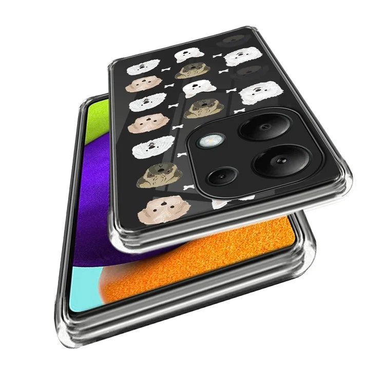 For Xiaomi Redmi Note 13 Pro 4G / Poco M6 Pro 4G Case Pattern Printing Anti-fall TPU Smart Phone Cover