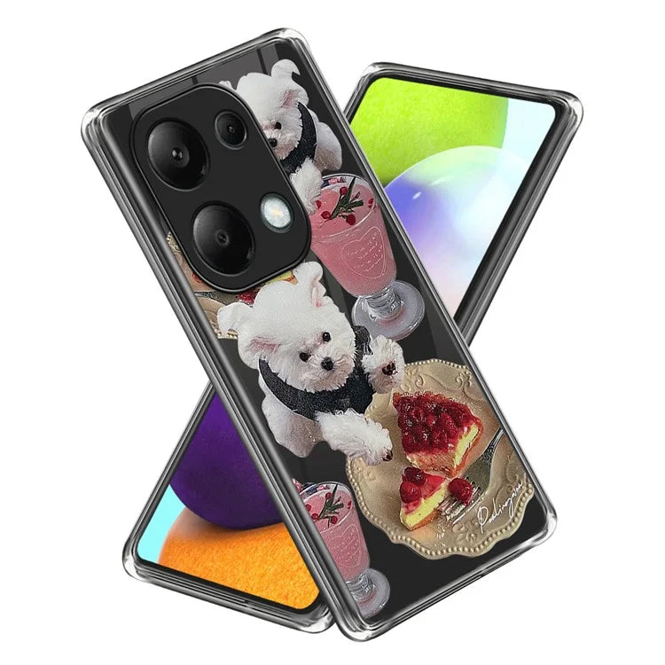 For Xiaomi Redmi Note 13 Pro 4G / Poco M6 Pro 4G Case Pattern Printing Anti-fall TPU Smart Phone Cover