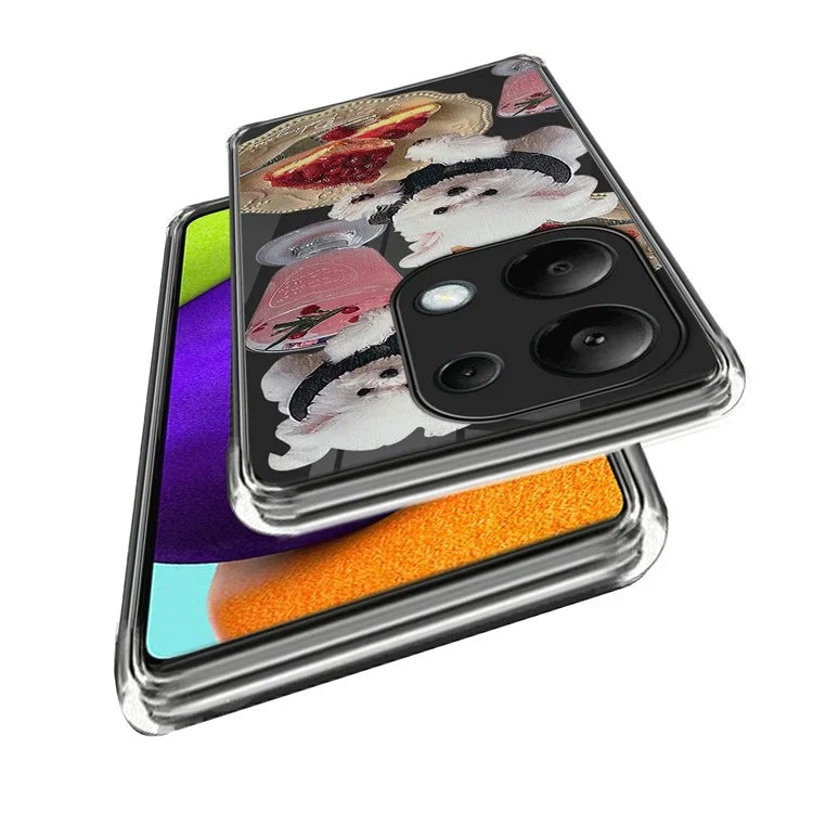 For Xiaomi Redmi Note 13 Pro 4G / Poco M6 Pro 4G Case Pattern Printing Anti-fall TPU Smart Phone Cover