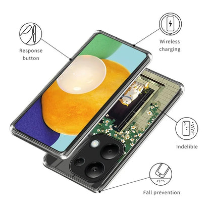For Xiaomi Redmi Note 13 Pro 4G / Poco M6 Pro 4G Case Pattern Printing Anti-fall TPU Smart Phone Cover