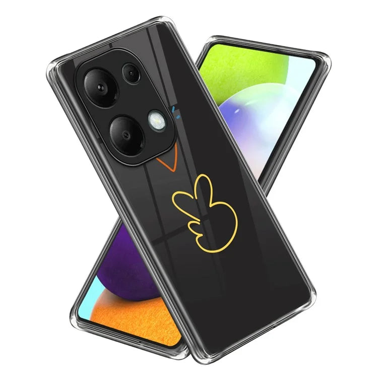 For Xiaomi Redmi Note 13 Pro 4G / Poco M6 Pro 4G Case Pattern Printing Anti-fall TPU Smart Phone Cover