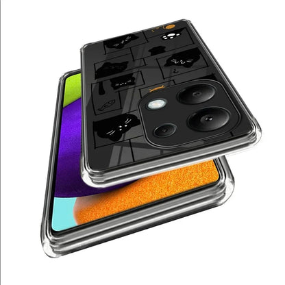 For Xiaomi Redmi Note 13 Pro 4G / Poco M6 Pro 4G Case Pattern Printing Anti-fall TPU Smart Phone Cover