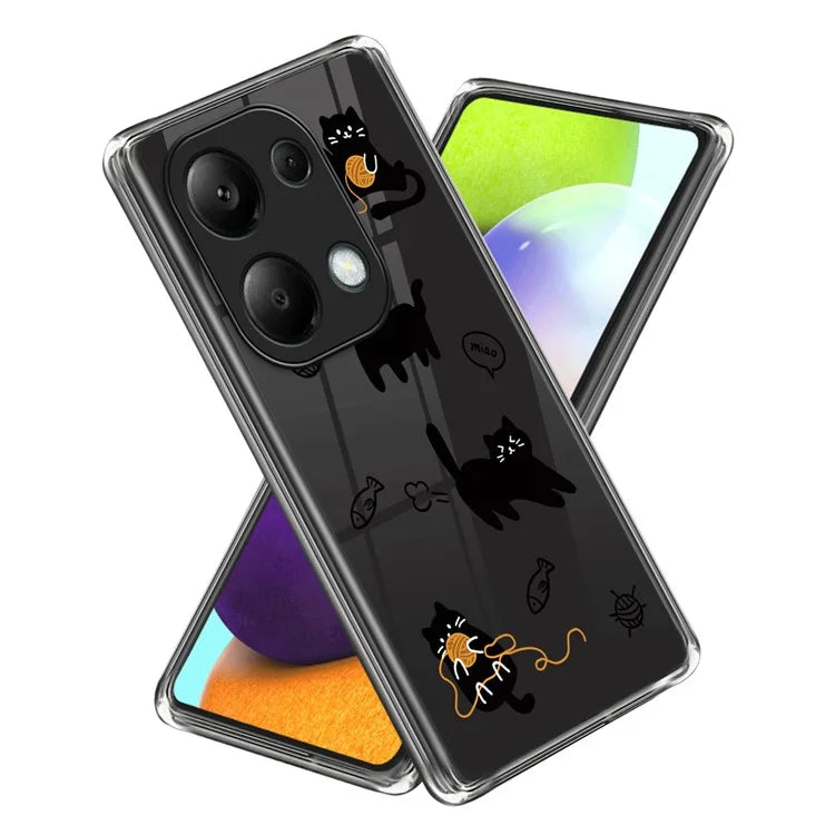 For Xiaomi Redmi Note 13 Pro 4G / Poco M6 Pro 4G Case Pattern Printing Anti-fall TPU Smart Phone Cover