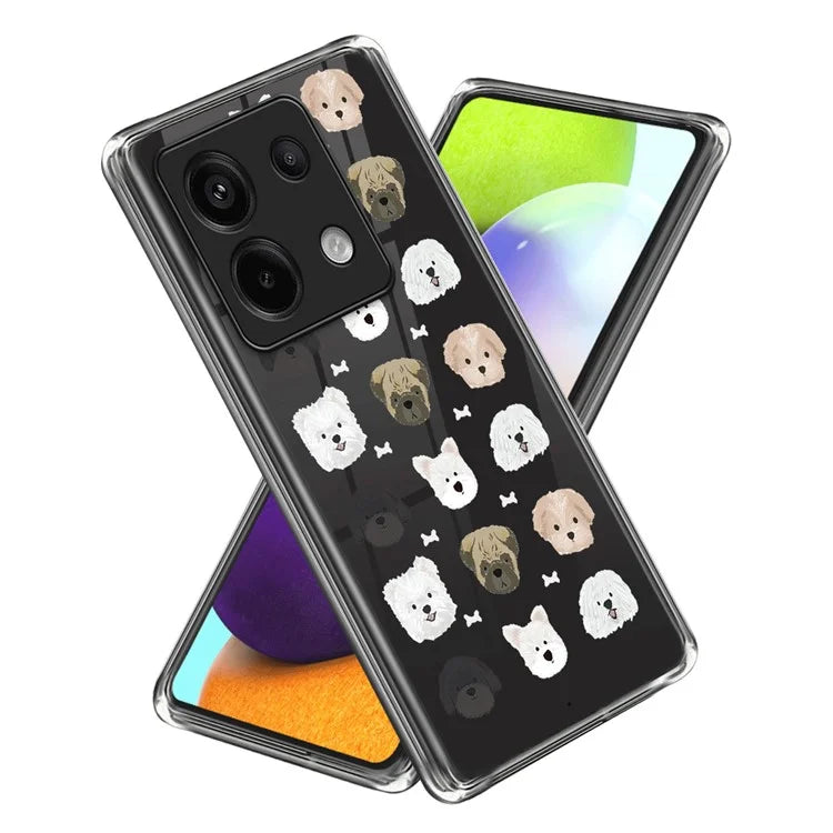 For Xiaomi Redmi Note 13 Pro 5G / Poco X6 5G TPU Case Slim Pattern Printing Shockproof Phone Cover
