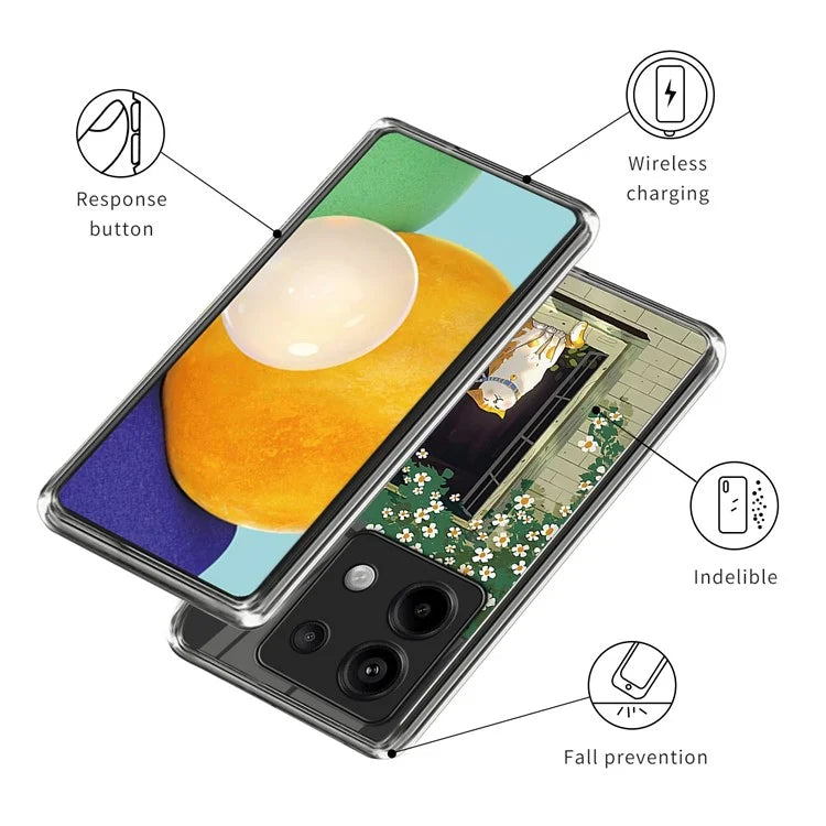 For Xiaomi Redmi Note 13 Pro 5G / Poco X6 5G TPU Case Slim Pattern Printing Shockproof Phone Cover