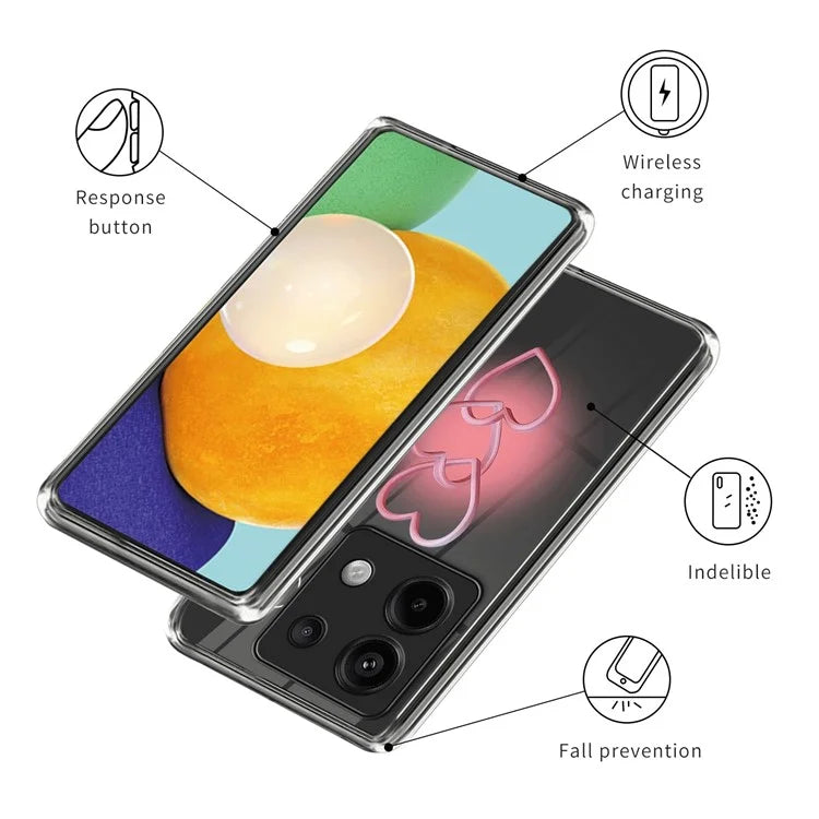 For Xiaomi Redmi Note 13 Pro 5G / Poco X6 5G TPU Case Slim Pattern Printing Shockproof Phone Cover