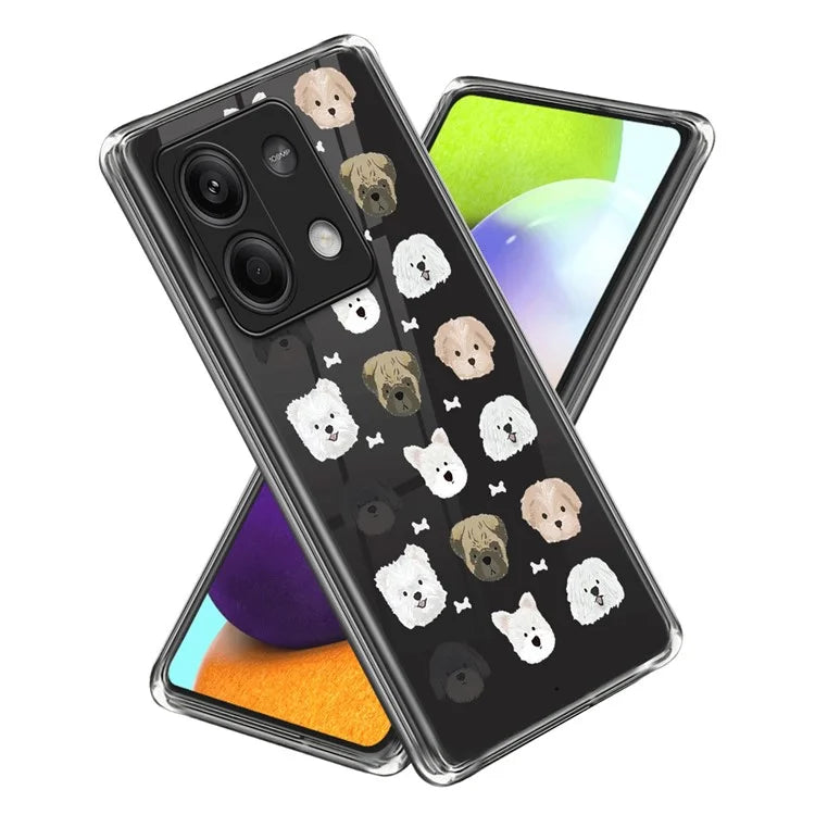 For Xiaomi Redmi Note 13 5G Case Slim Pattern Printing Soft TPU Phone Protector