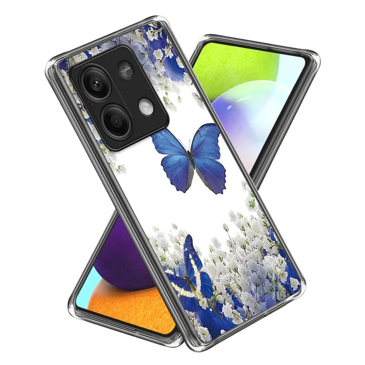 Phone Case for Xiaomi Redmi Note 13 5G Shell Pattern Printing Scratch-proof TPU Cover