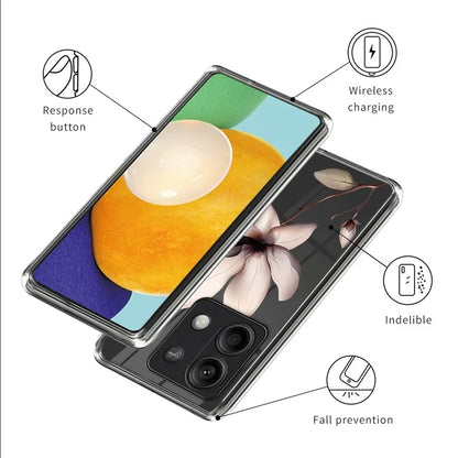 Phone Case for Xiaomi Redmi Note 13 5G Shell Pattern Printing Scratch-proof TPU Cover
