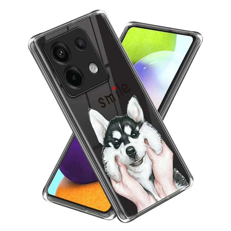 For Xiaomi Redmi Note 13 Pro 5G / Poco X6 5G Shockproof Case Pattern Printing TPU Phone Cover