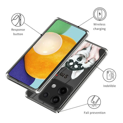 For Xiaomi Redmi Note 13 Pro 5G / Poco X6 5G Shockproof Case Pattern Printing TPU Phone Cover