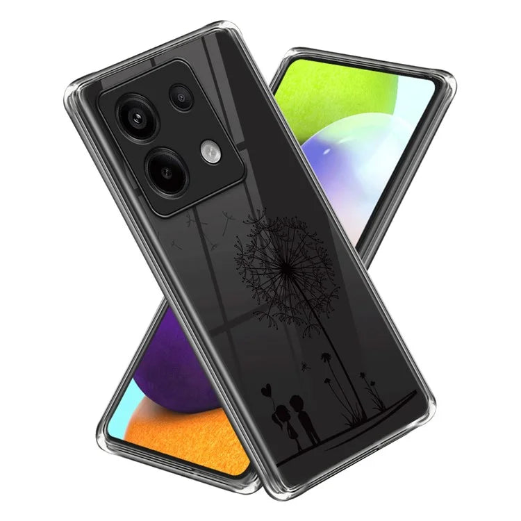 For Xiaomi Redmi Note 13 Pro 5G / Poco X6 5G Shockproof Case Pattern Printing TPU Phone Cover