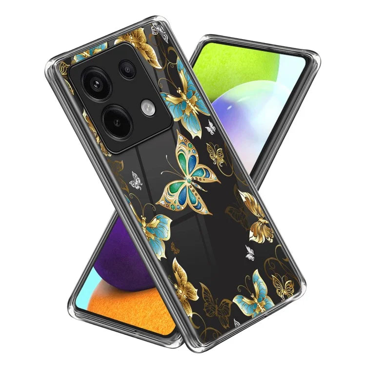 For Xiaomi Redmi Note 13 Pro 5G / Poco X6 5G Shockproof Case Pattern Printing TPU Phone Cover